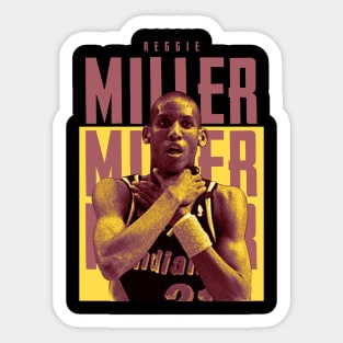Reggie Miller Choke Sign Basketball Sticker